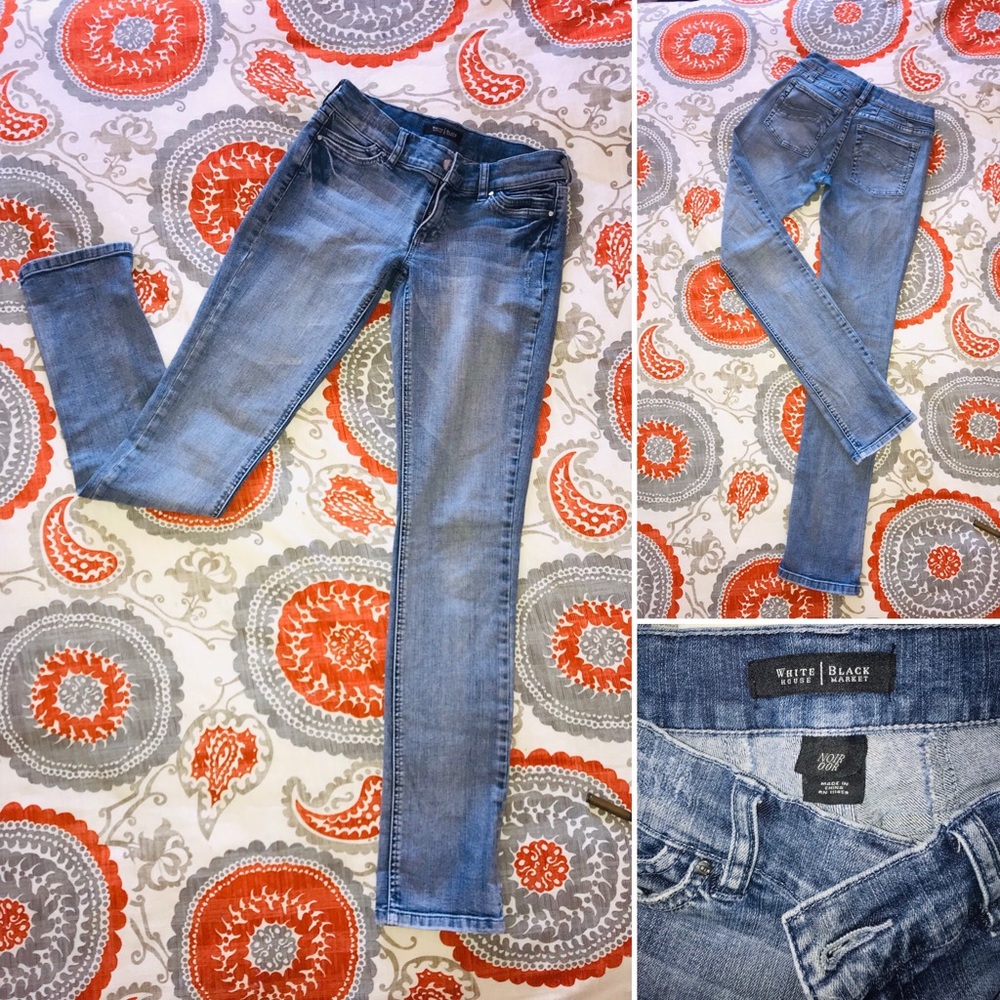 WHITE HOUSE BLACK MARKET Noir jeans